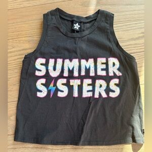 Pixielane tank top “Summer Sisters”. Size 8. Good condition!
